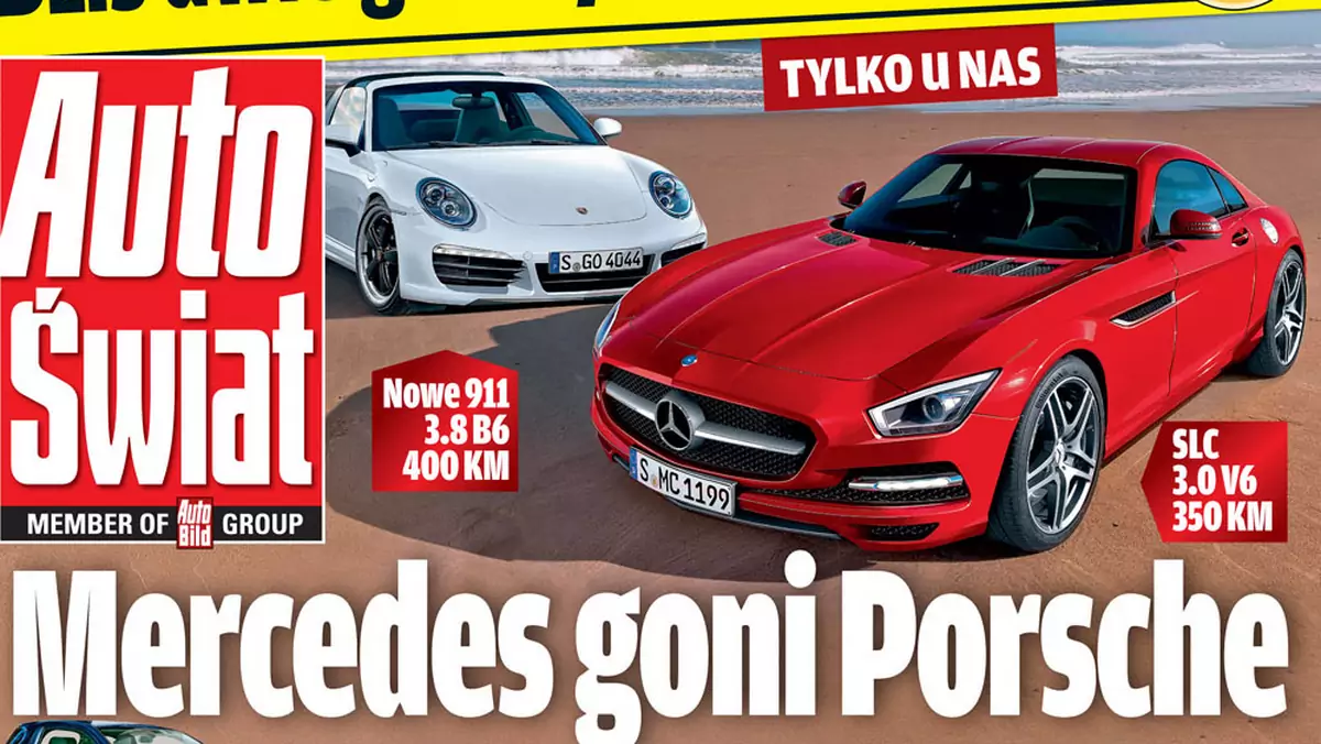 Porsche 911 i Mercedes SLC: czy Mercedes pogoni  za Porsche