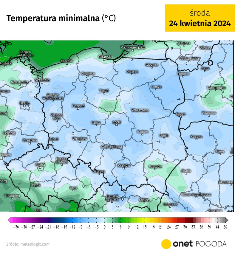 W przyszłym tygodniu przymrozki ogarną całą Polskę