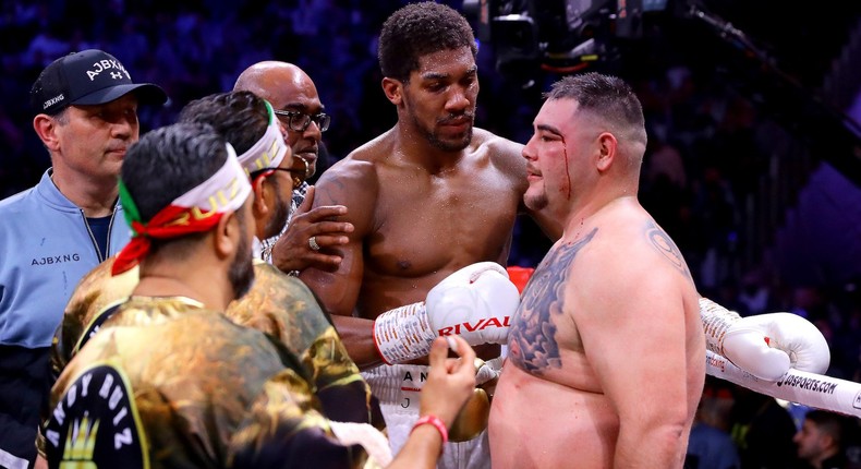 Anthony Joshua and Andy Ruiz Jr.