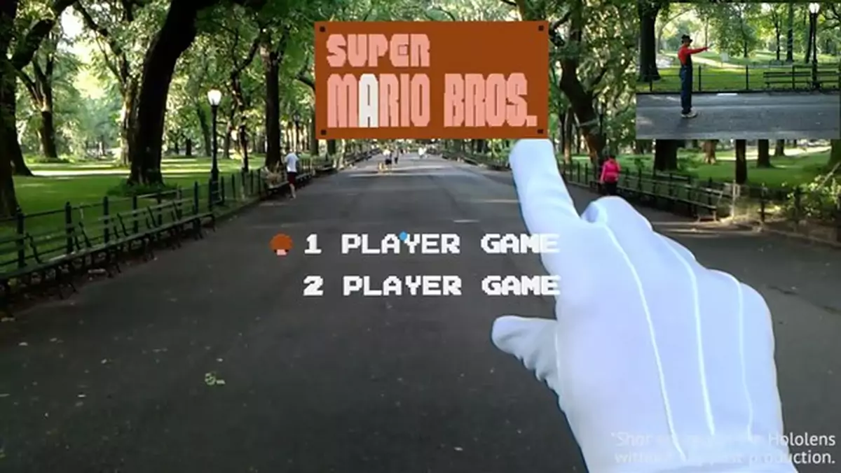 Super Mario Bros. odtworzono w rzeczywistości rozszerzonej na HoloLens