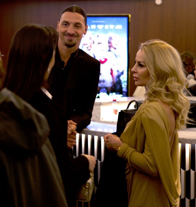 Ibrahimović na premijeri filma  "Asteriks i Obeliks: Srednje kraljevstvo" u Parizu  sa suprugom Helen Segel ABACA/Abaca Press