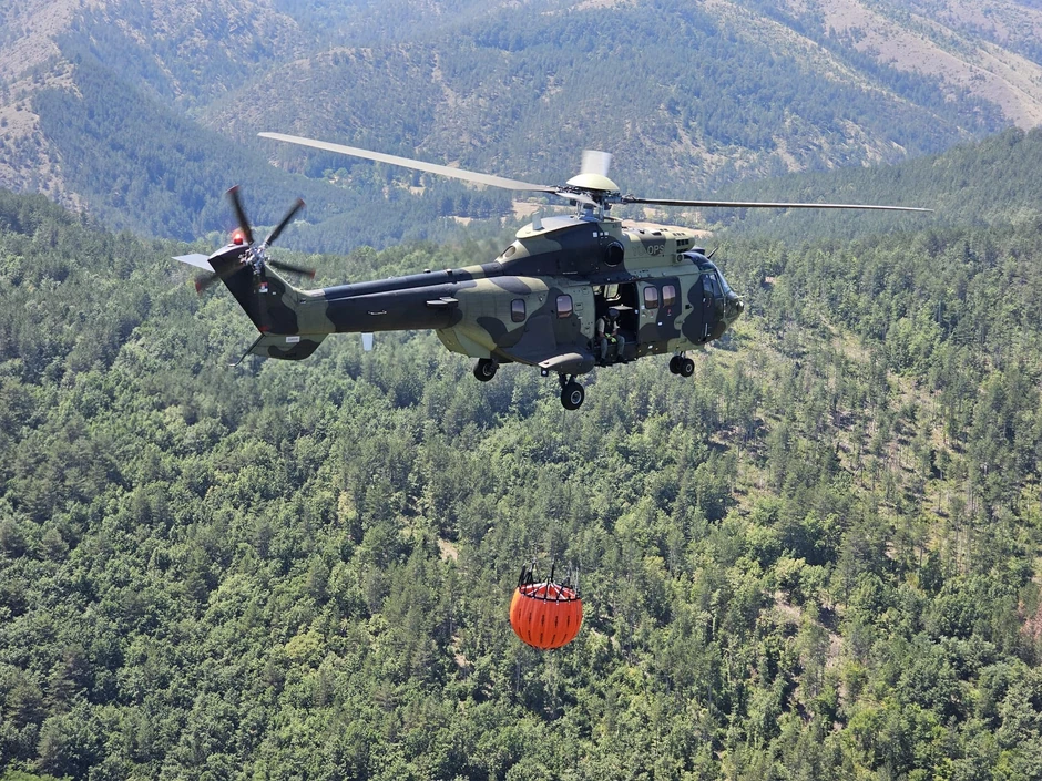 Gašenje požara helikopterska jedinica
