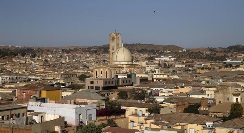 Kidane Mihret church is seen in Eritrea's capital Asmara, February 19, 2016.