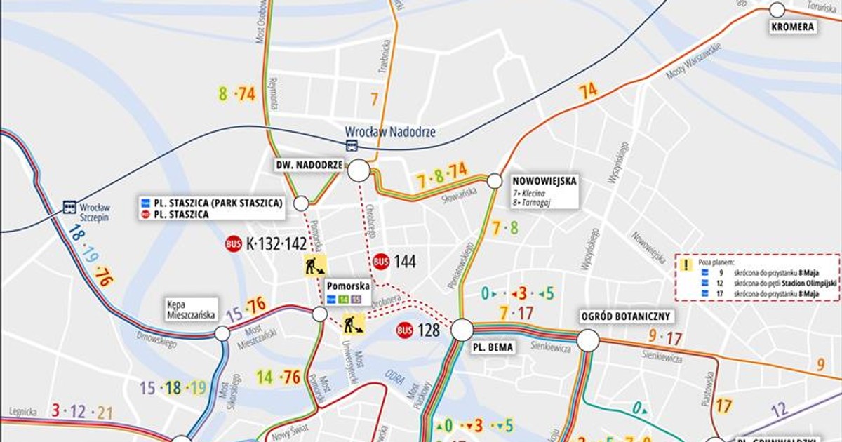 Remont torowiska na Pomorskiej. Tramwaje pojadą objazdami