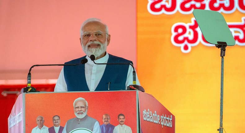 India's Prime Minister Narendra Modi.Abhishek Chinnappa/Getty Images