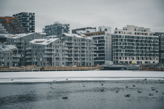 Nowe nieruchomości w centrum Oslo