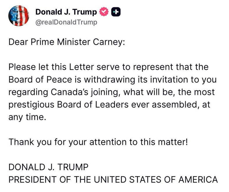 Odwołane zaproszenie dla Kanady