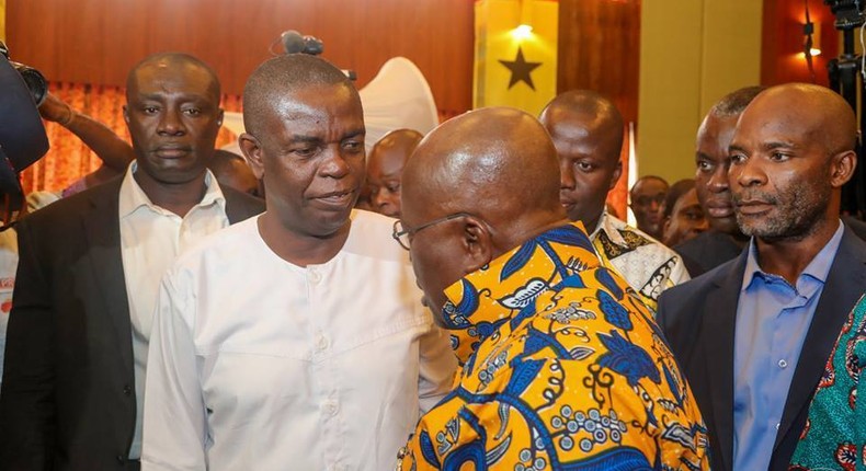 Kwesi Pratt with Nana Addo