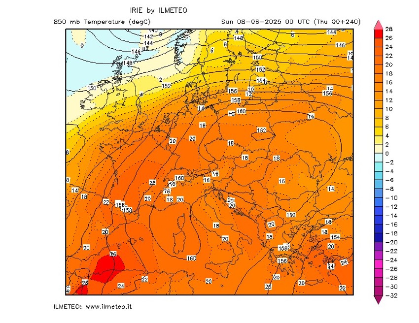 Mapa zanedelju 8. jun
