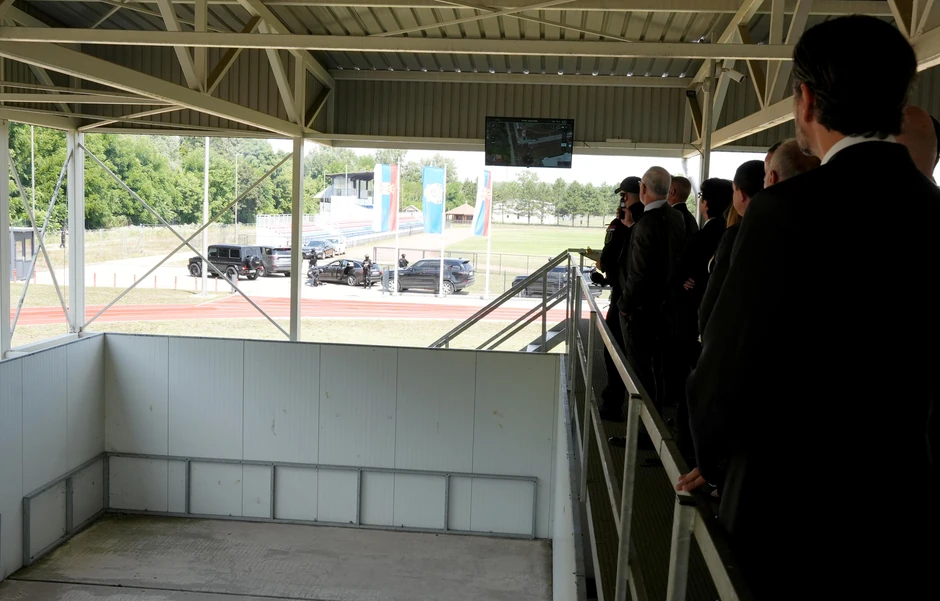 Pomoćnik direktora policije pukovnik policije Željko Brkić i generalni sekretar Interpola Valdesi Urkiza 