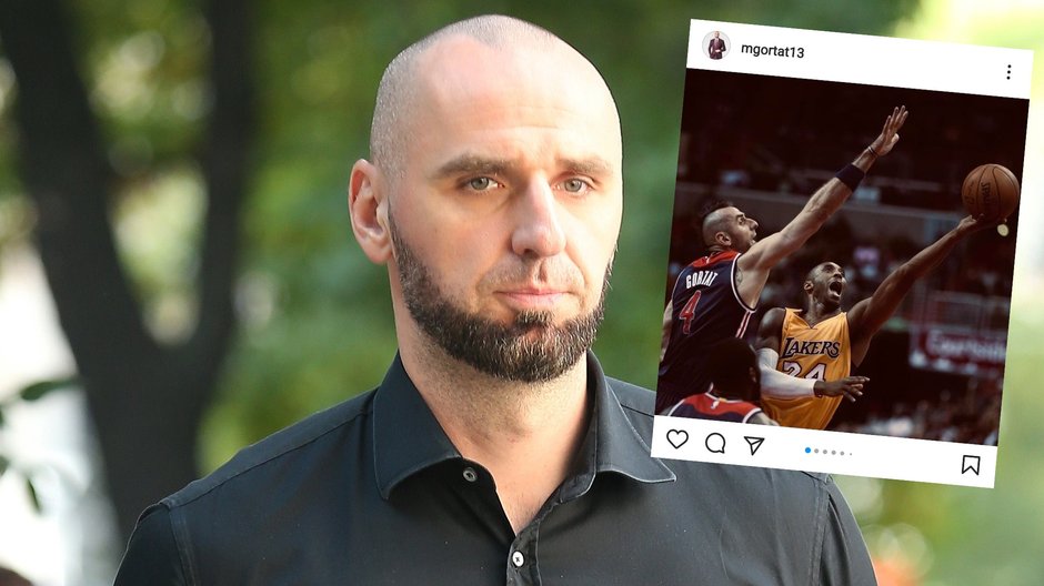 Marcin Gortat na wspominkowych zdjęciach z Bryantem