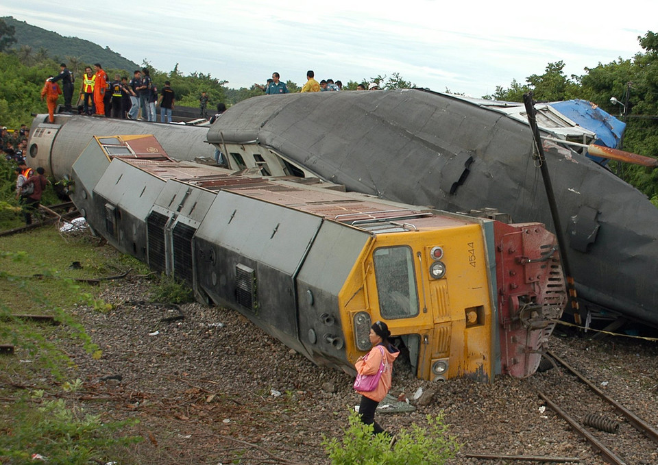 THAILAND ACCIDENTS TRAIN DERAILED