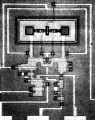 Jedno z pierwszych polisilikonowych mikrourządzeń MEMS zintegrowane z obwodami elektronicznymi