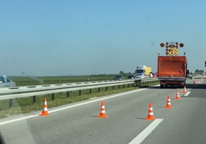 Udes na auto-putu Miloš Veliki od Uba ka Obrenovcu