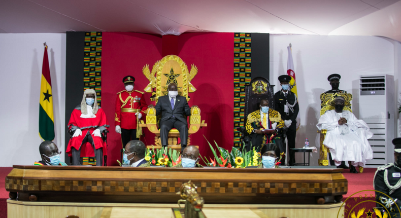 Pesident Akufo-Addo's investiture in Accra on Januray 7, 2021.