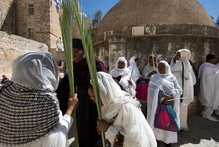 Wierni z Etiopii w Jerozolimie