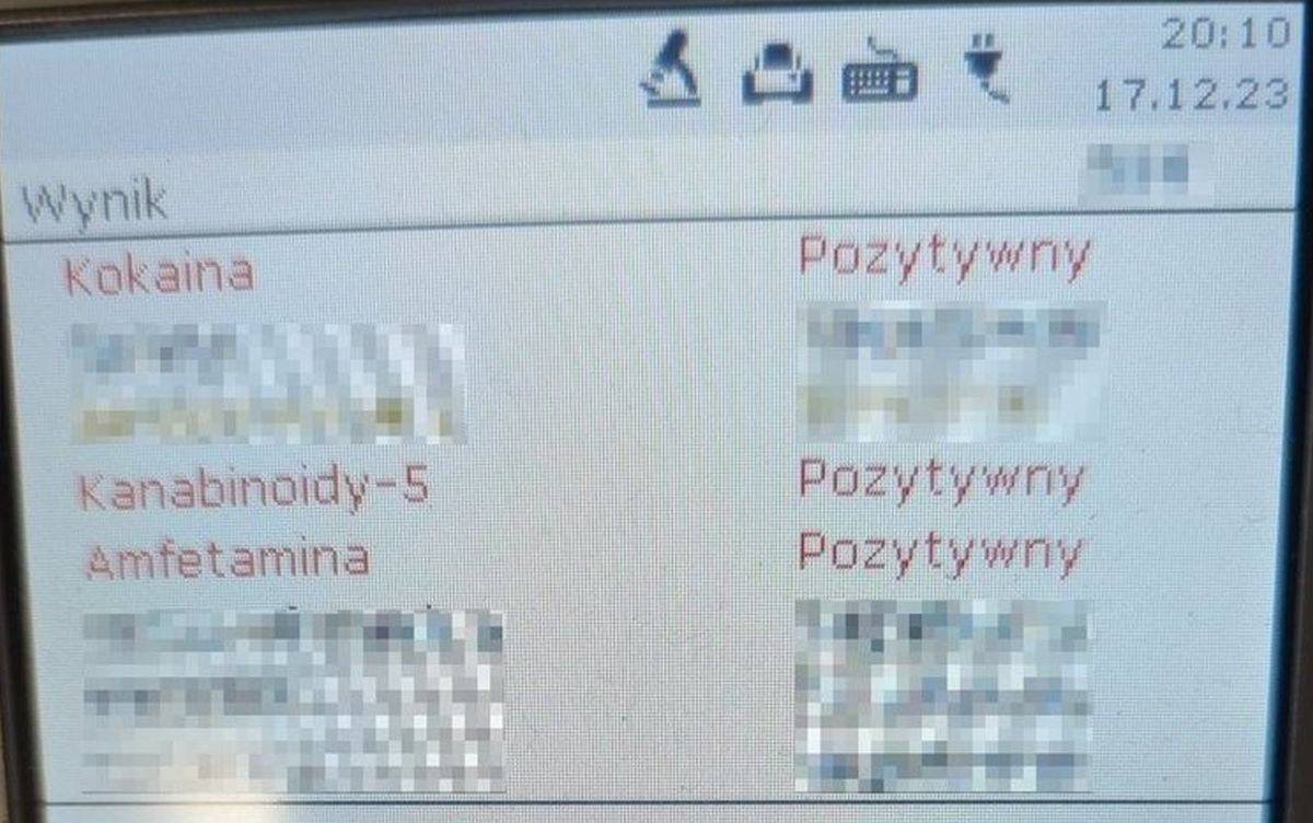 Wsiadł do auta pod wpływem narkotyków. Policjanci po wykonaniu testów zdębieli
