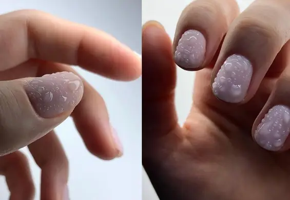 Manicure, który wygląda jak krople wody. To prawdziwy hit sieci