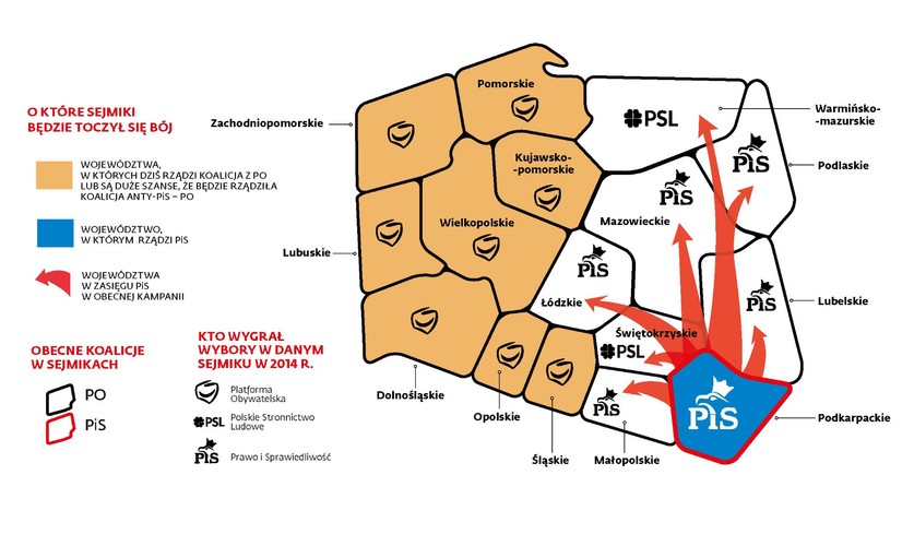 <b>O które sejmiki będzie toczył się bój</b>