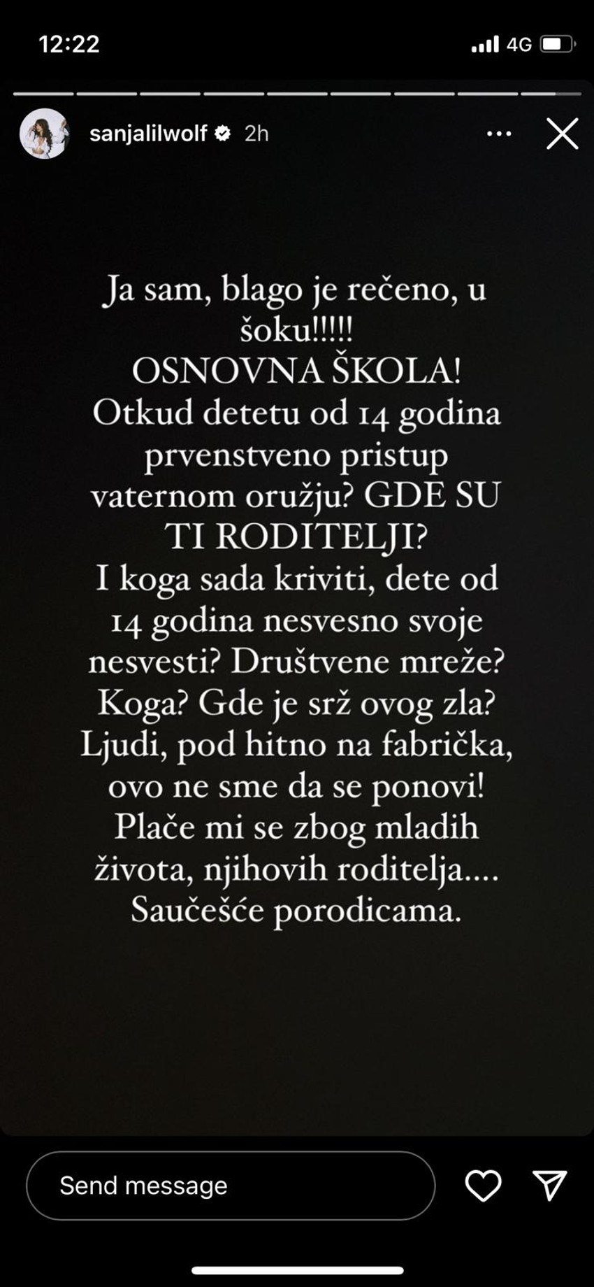 Poznati slomljeni zbog tragedije u osnovnoj školi