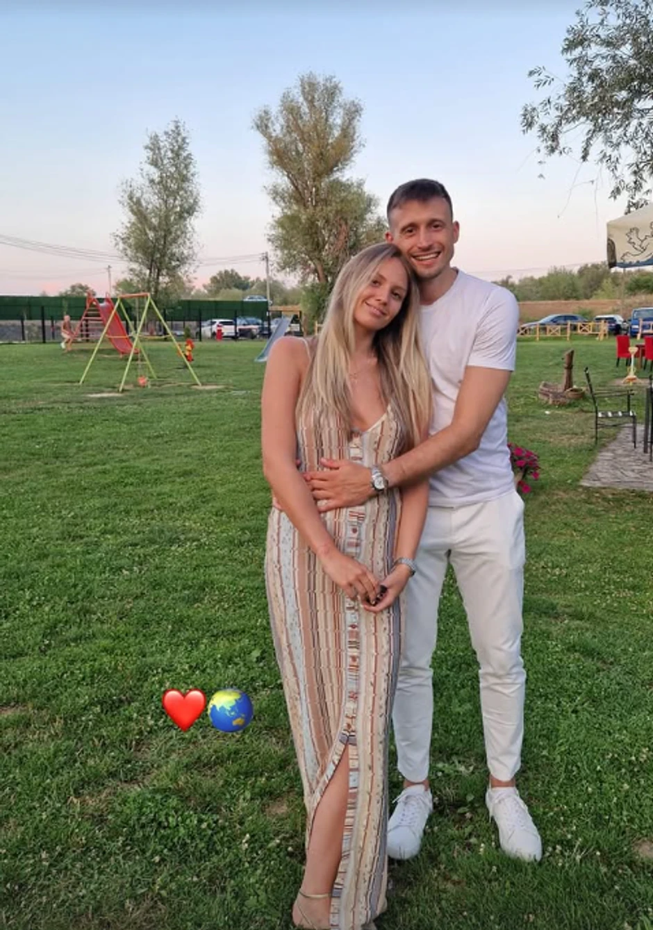 Aleksa Avramović sa ženom