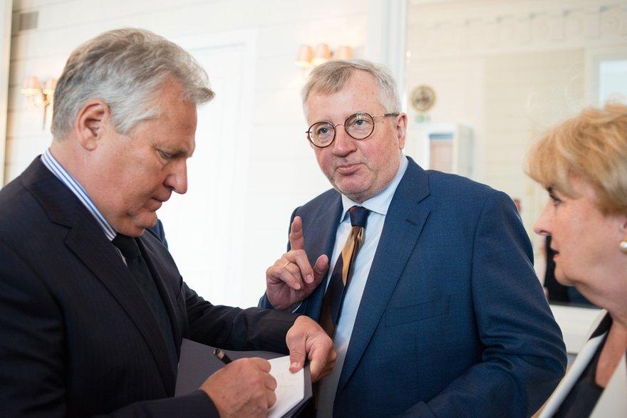 Aleksander Kwaśniewski i Marek Siwiec, 2018 r.