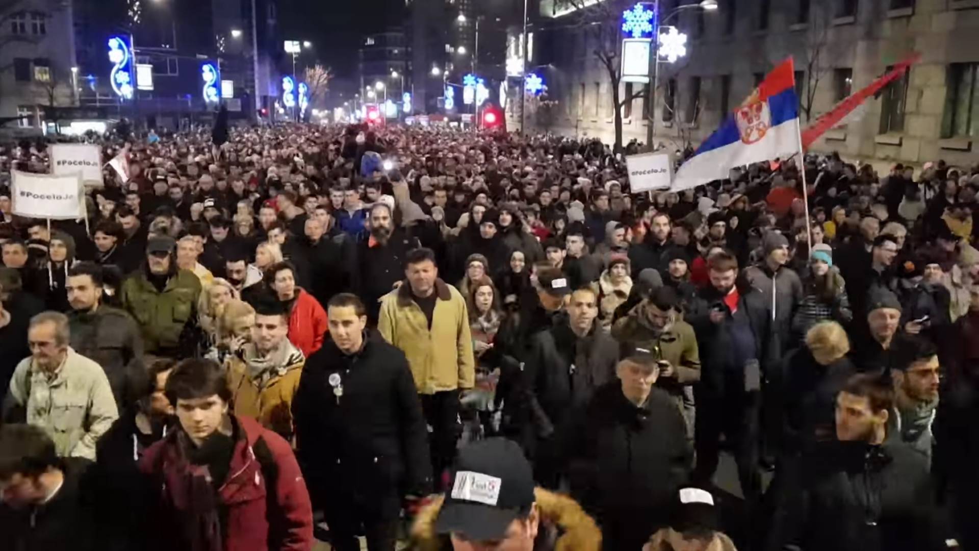 Time-lapse snimak protesta u Beogradu čezne za Stefanovićevom "egzaktnom matematikom"