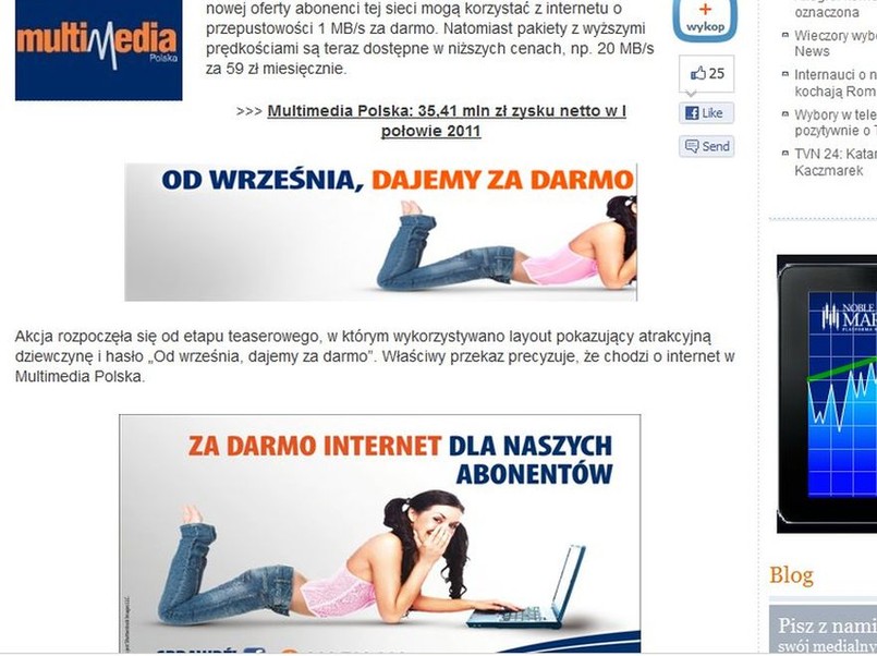 Kontrowersyjna reklama. Źródło: www.wirtualnemedia.pl