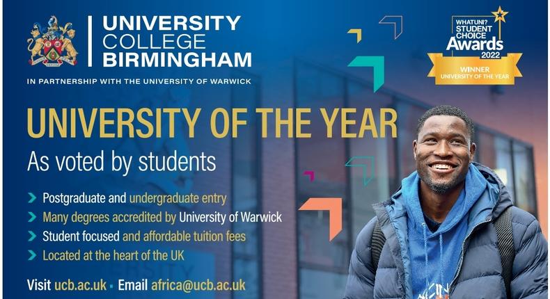 Apply now to University College Birmingham