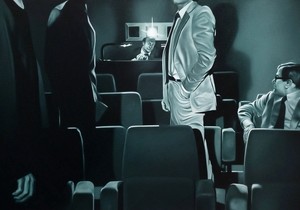 Veljko Vučković, The All-seeing Eye, ulje na platnu, 160×100 cm, 2025