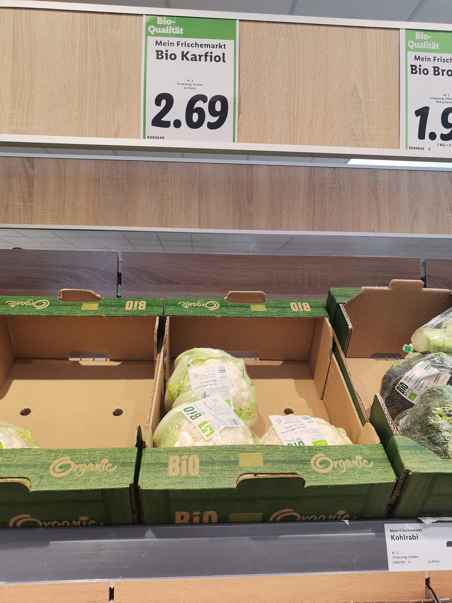 Slovenka odfotila, koľko stojí karfiol vo Viedni. 