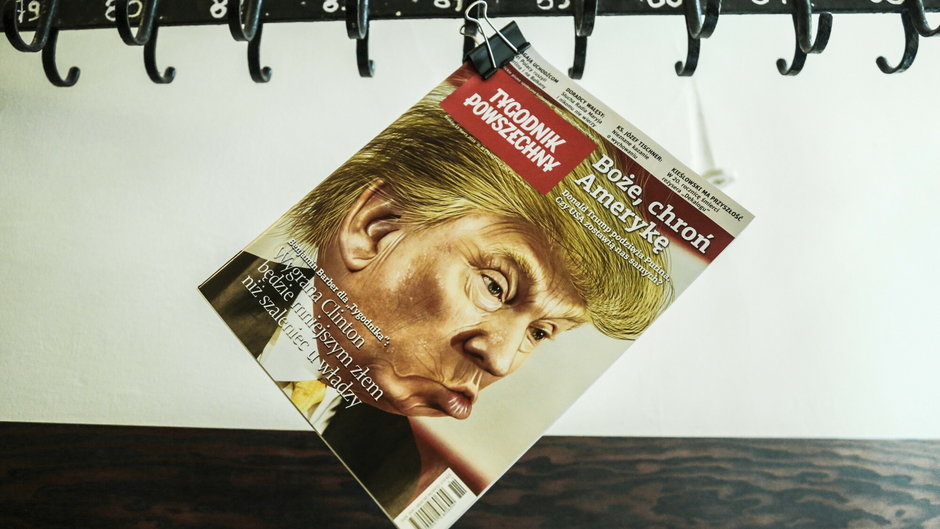 Donald Trump na okladce "Tygodnika Powszechnego"