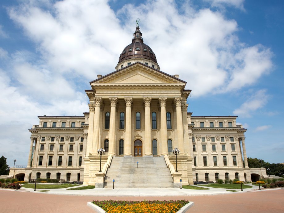 The Kansas State Capitol.