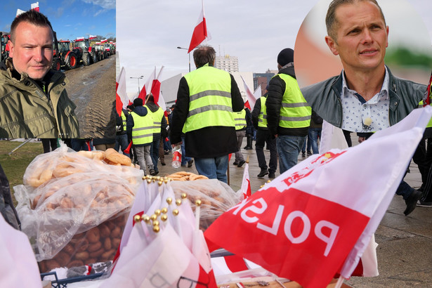 Uczestnicy programu "Rolnik szuka żony" wsparli protest w Warszawie
