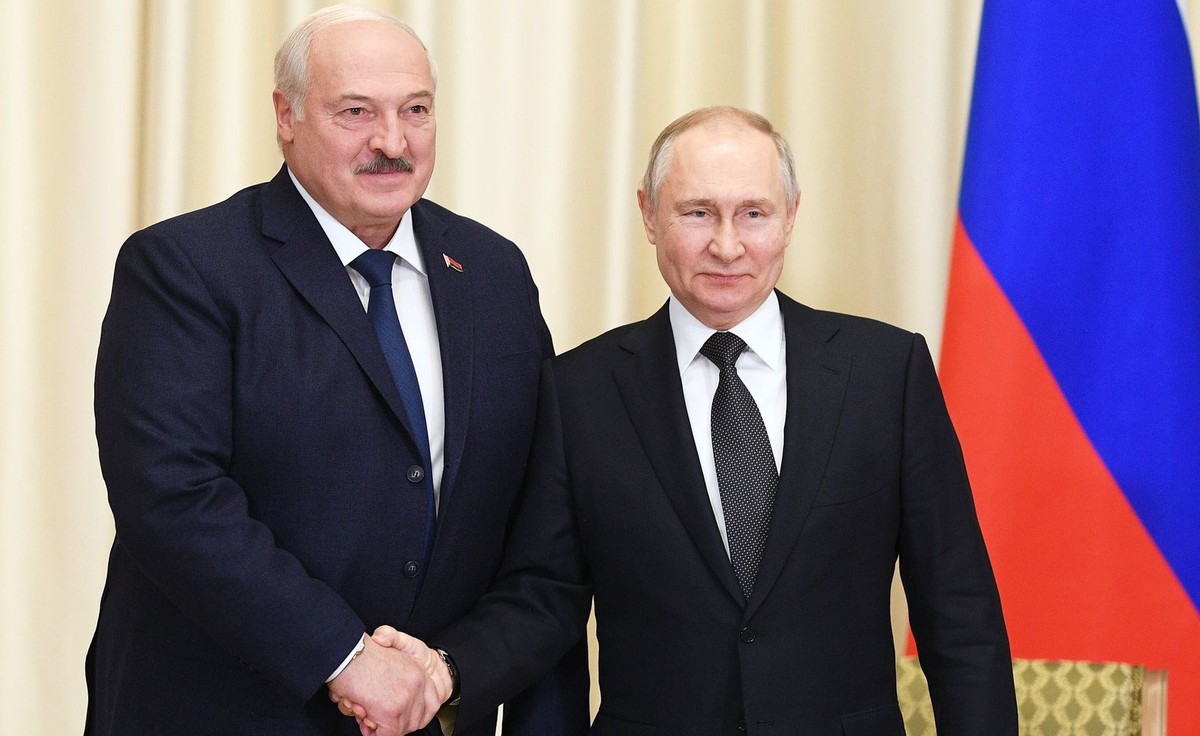 Władimir Putin i Alaksandr Łukaszenka