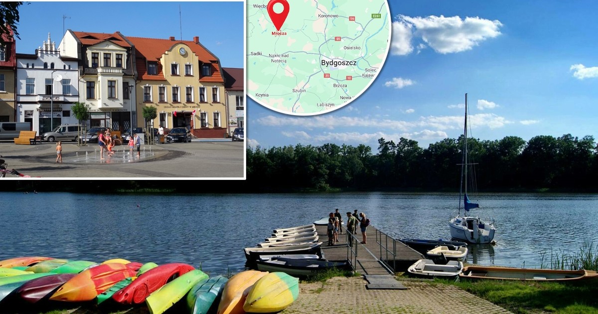 Malownicze miasteczko z pięknymi krajobrazami jak na widokówce. Leży wśród wielu urokliwych jezior