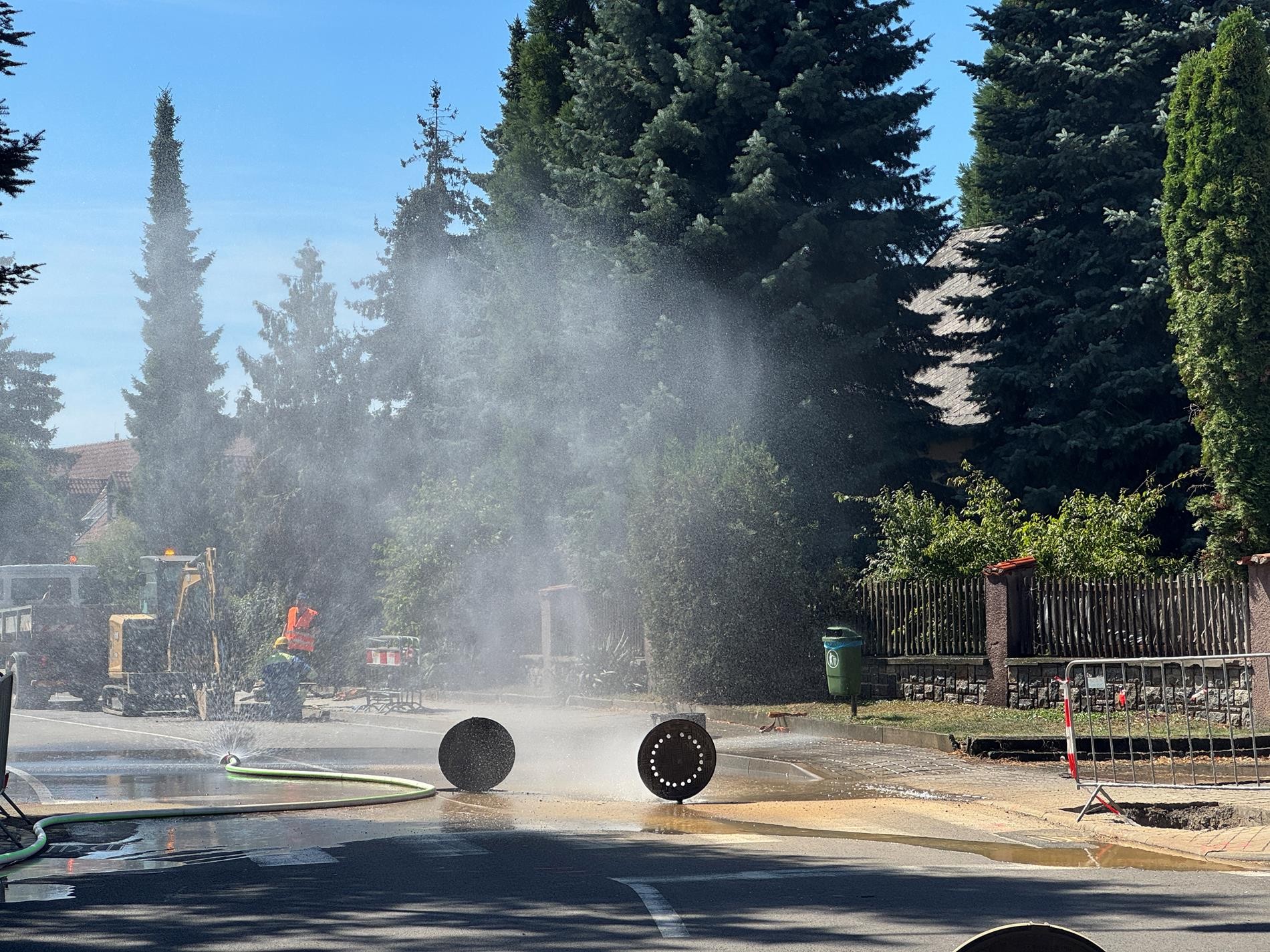 V českej obci Průhonice unikal plyn.