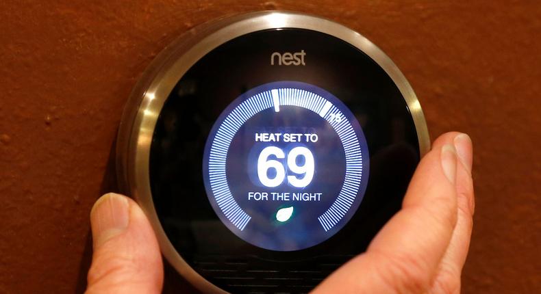 Nest's smart thermostat.