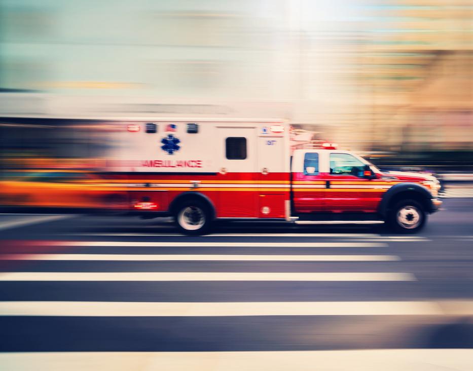 Hiába rohant a helyszínre a mentő. Illusztráció: Getty Images