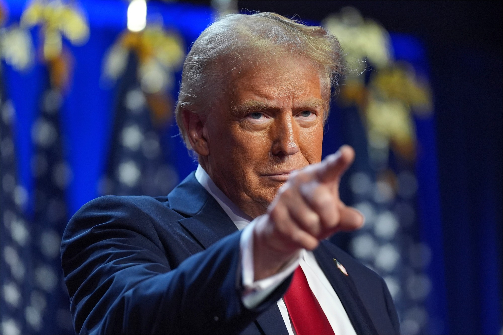 Donald Trump v americkom West Palm Beach 6. novembra 2024.