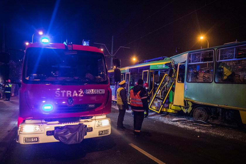 Dramatyczny wypadek tramwajów w Poznaniu