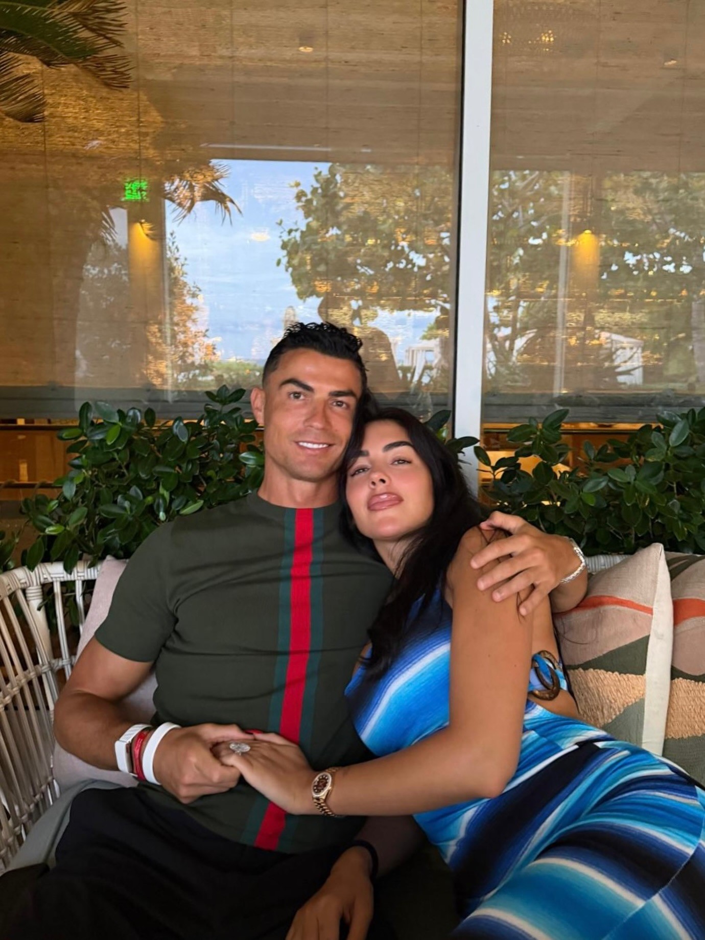 Cristiano Ronaldo a Georgina Rodriguez.
