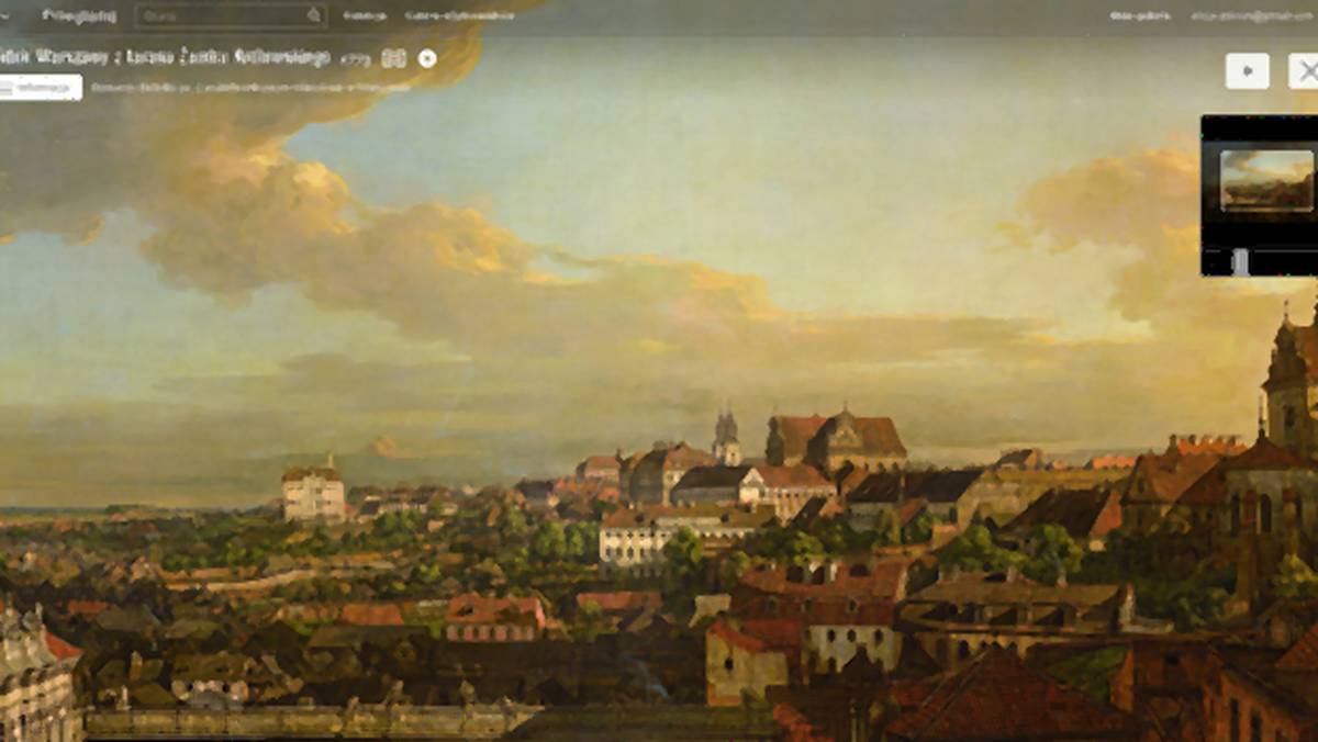 Do Google Cultural Institute trafiły dzieła z Muzeum Narodowego w Warszawie - w tym gigapikselowa fotografia obrazu Canaletta