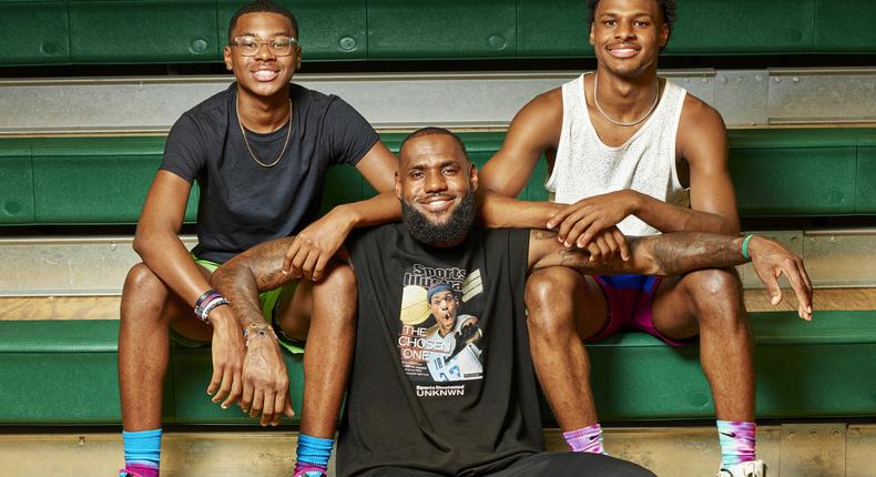 LeBron intends to play professional basketball with his sons, Bronny and Bryce James