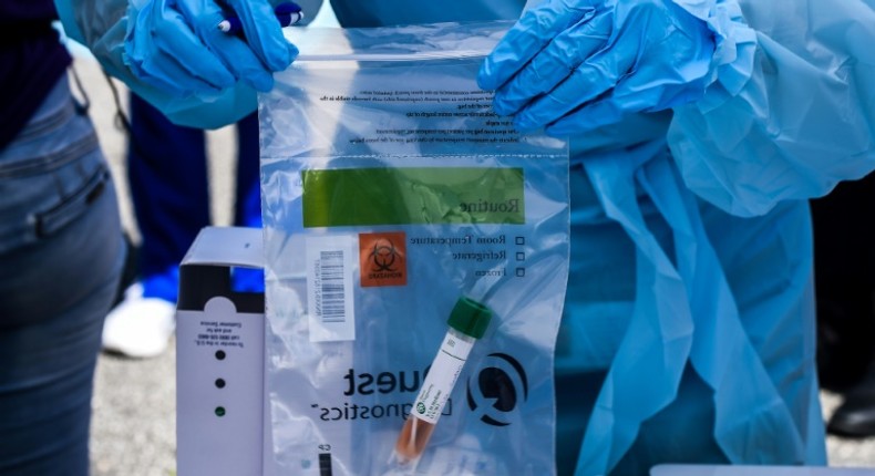 A health worker stores samples collected (Photo courtesy)