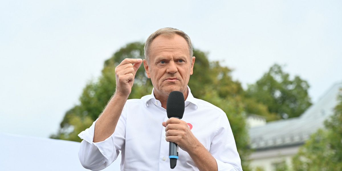 Donald Tusk w Sopocie.