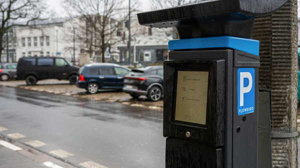 Nowy parkomat obsługujący jedynie bezgotówkowe płatności ustawiono testowo w Poznaniu