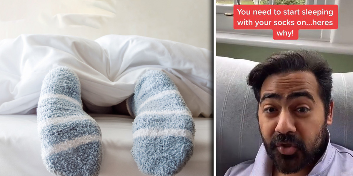 Doktor Ka­ran Raj mówi, dlaczego warto spać w skarpetkach.