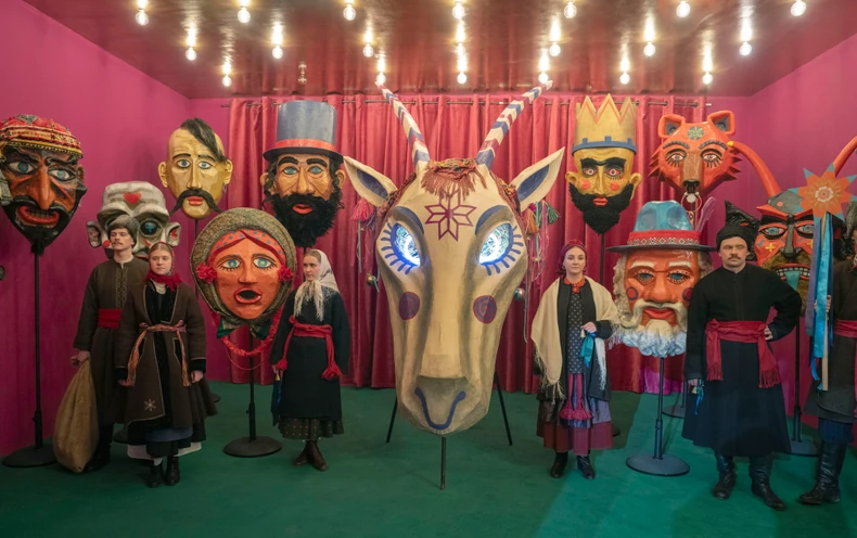 Božić u Ukrajini - postavka u metro stanici u Kijevu