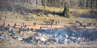 Tak wygląda obozowisko migrantów z lotu ptaka. Najnowszy film MON [WIDEO]. Coraz więcej białoruskich żołnierzy 